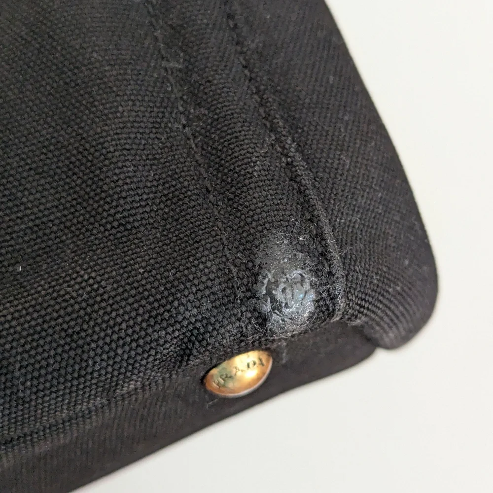 Black Prada Canapa Studded & Rhinestone Bag - Picture 16 of 17